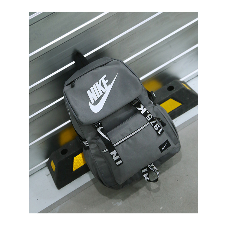 Nike Logo Backpack Grey Black